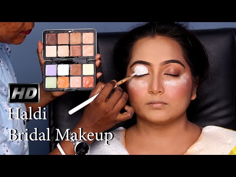 Step By Step Affordable Haldi Bridal Makeup/Summer Day Makeup/Hd Makeup Tutorial For Beginners