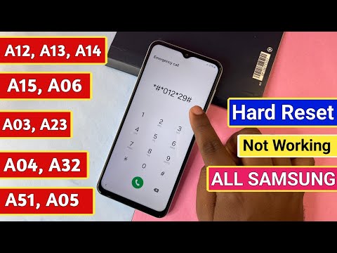 Samsung A06, A05, A04, A03, A51 Hard Reset Not Working {Without Pc 2024} Pattern Pin Lock Remove