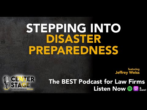 146 - Stepping into Disaster Preparedness with Jeffrey Weiss