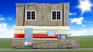 I Built a TWO STORY RV in the Long Drive!