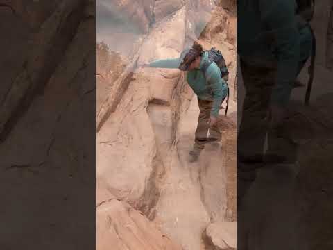 Double O Arch Trail in Arches National Park, Moderate effort but the Destination. #Shorts