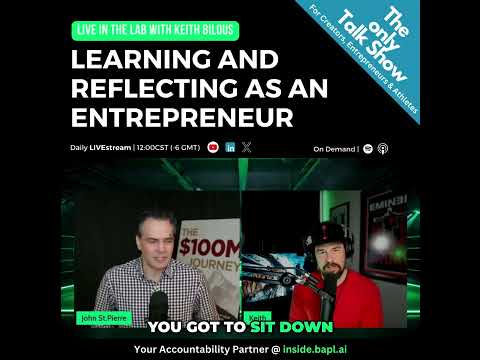 Join me, "Live in the Lab with Keith Bilous" !