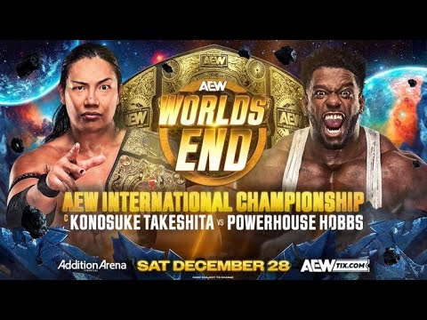 AEW Worlds End Konosuke Takeshita vs Powerhouse Hobbs (SIM)