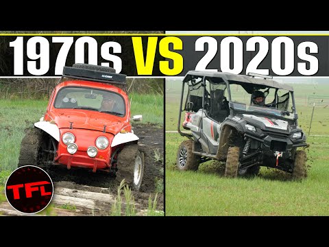 Old vs New School: Can a 1971 VW Baja Bug Keep Up With a New Honda Pioneer SXS in an Off-Road Race?