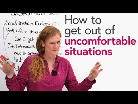 How to handle uncomfortable situations