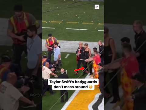 There's so much to dissect in this video as Taylor Swift walks to Travis Kelce on field at Superbowl