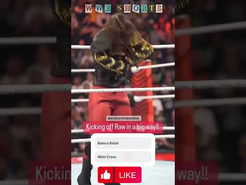 Bianca Belair's Ponytail Play and Destruction in WWE Match | WWE Diva Stars #shorts #short