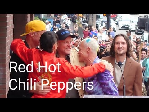 レッドホットチリペッパーズ ハリウッドの殿堂入り ウディハレルソン 2022  Red Hot Chili Peppers Hollywood Walk of Fame