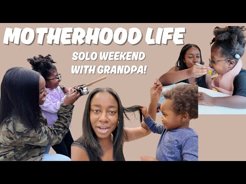 SOLO WITH PARENTING WITH GRANDPA!  DID WE SURVIVE?