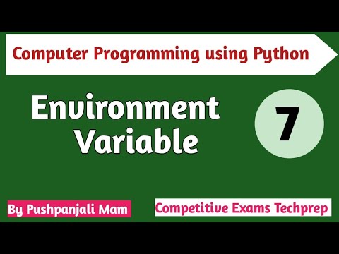 Lec - 1.4 Environment Variable in Python in Hindi