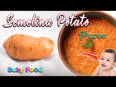 Semolina Potato BABY FOOD || Quick Weight Gaining Breakfast for Babies ||  Sooji Potato Kheer Puree