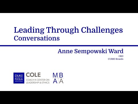 COLE-MBAA Leading Through Challenges Conversations with guest speaker: Anne Sempowski Ward