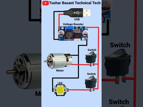 5 To 12 Volt Voltage Booster Connection  #shorts