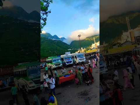 ⏱️🧰 Start ⛰️ Bye Bye...🚌 #watch #time #moving #mountains #jammu #india #sky #travel #matavaishnodevi