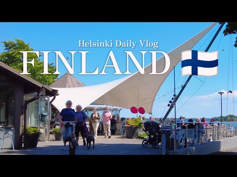 Life in Finland Vlog 🇯🇵 in 🇫🇮 Visiting famous cafe in Helsinki, Iced latte, chilled ramen.