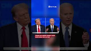 Trump says Biden 'doesn't even know what he's saying' during debate #shorts