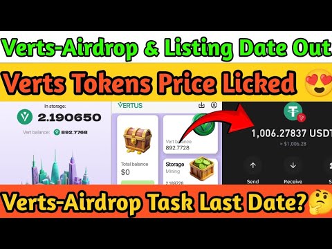 "Verts Airdrop: Listing Date, Token Price & Complete Airdrop Task Guide | Earn With Abhi"