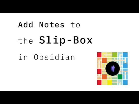 Add Smart Notes to the slip box in Obsidian