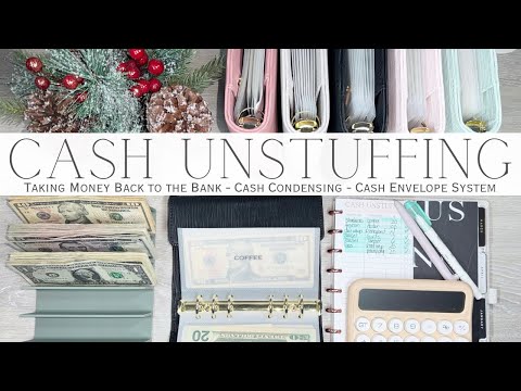 Weekly Cash Unstuffing & Cash Condensing | Taking Money Back to the Bank | Cash Envelope System