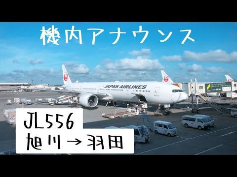 【機内アナウンス】JL556旭川→羽田/作業用BGM