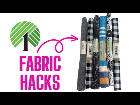 BRILLIANT HACKS Using Dollar Tree Fabric