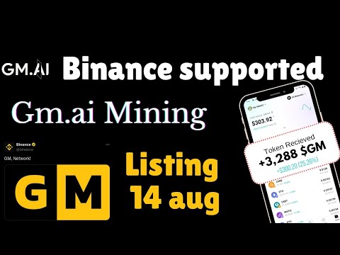 Binance supported free mining project Gm.ai | crypto Airdrops