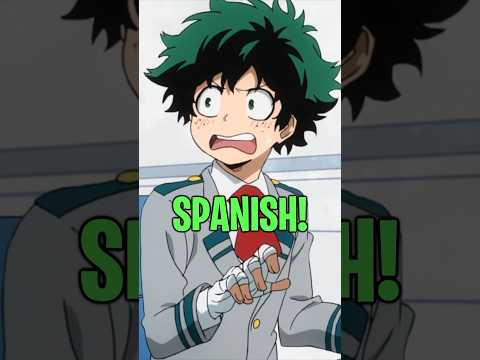 Basic Spanish at U.A. High🗣️💀 | My Hero Academia Abridged #shorts