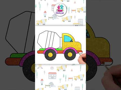 Mixer Truck Easy Drawing #shorts #easydrawing