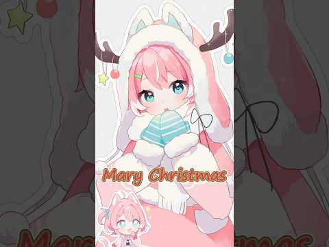 【クリスマスイラスト描いてみたぞ！】皆メリークリスマス🎄🎅✨【柏木もも】 #shorts #vtuber #描いてみた #イラスト