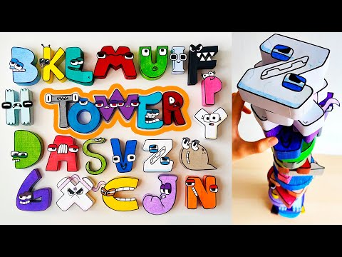 Cool Craft | Paper Alphabet Lore | Tower 4