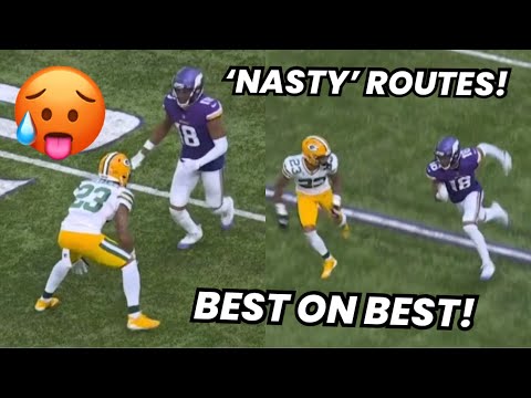 Justin Jefferson Vs Jaire Alexander 🥶 ‘PHYSICAL!’ (WR vs CB) Packers vs Vikings 2022 highlights