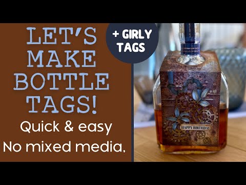 How to make easy HANDMADE BOTTLE TAGS | HANDMADE GIFT IDEA | Uniquely Creative