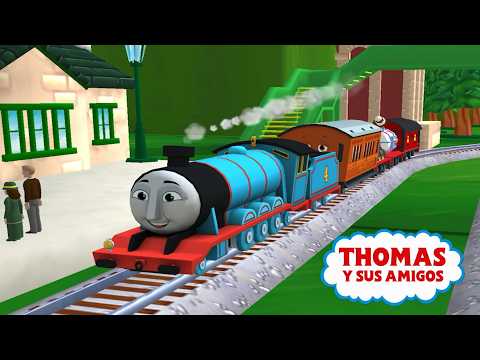 Tomas el tren en español - El tren Gordon descubre la isla de Sodor. Completo latino.