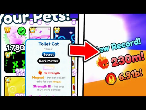 I Got SECRET SHINY DARKMATTER TOILET CAT in Pet Simulator X..