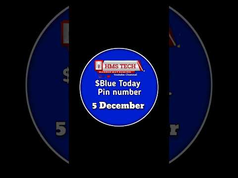 $blue today pin code | blue pin code today | #bluepin #bluecode #hmstech  #hmstech