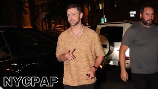 JUSTIN TIMBERLAKE STOPS FOR FANS IN NEW YORK CITY AFTER LEAVING ELECTRIC LADY STUDIOS