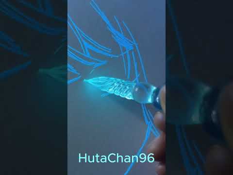 Have you ever try Noctilucent Glass Pen? ✨ #shorts #hutachan