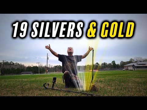 INSANE EPIC Day of Metal Detecting at Virgin Honey Hole! 19 SILVERS & GOLD!