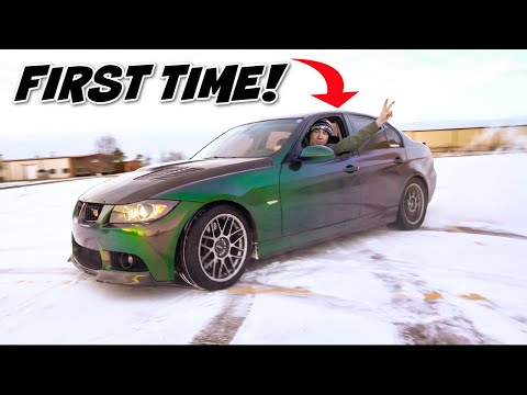 DRIFTING My 700HP BMW Single Turbo 335i In the SNOW