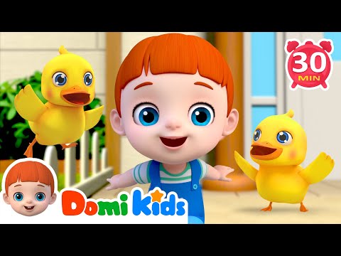 Animal Dance Song Compilation | Sheep, Duck, Cat & More | Animal Songs & Nursery Rhymes | Domi Kids