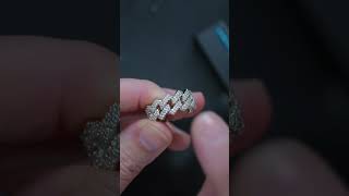 "Dusty Looking" Moissanite Ring | Not All Moissanites Look Good #shorts #moissanite