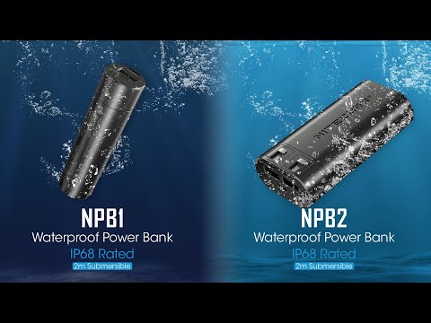 Nitecore NPB1 & NPB2 - 5000mAh & 10,000mAh Waterproof Powerbanks