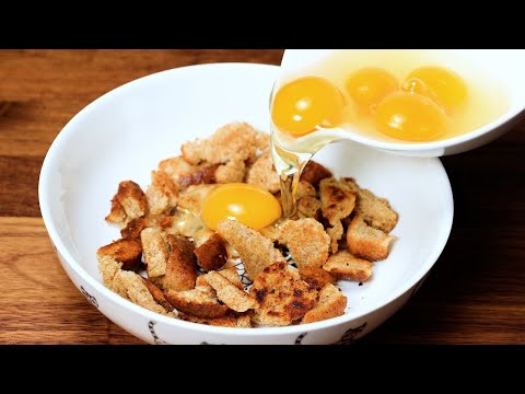 Just mix bread with 5 eggs and the results will be amazing! Simple and delicious