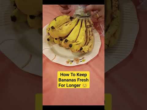 Bananas Storage Hack 🫶 #shorts #ytshorts #trending #motivational #easy #hack #banana #storage