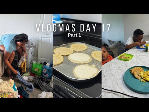 VLOG: MAKING BREAKFAST WITH THE BOYS || CLEANING || CHURCH || PART 1 #vlogmas2024 @Shanie