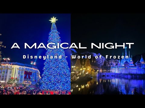 A Magical Night at Disneyland HK 💫 | World of Frozen ❄️ | A Disney Christmas 🎄