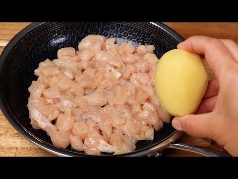 A piece of chicken breast with 1 potato recipe, simple and delicious!