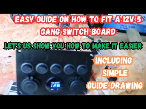 How to easily fit an ebay 12v 5 gang fuse switch board in my camper  conversion #vanlife #camper