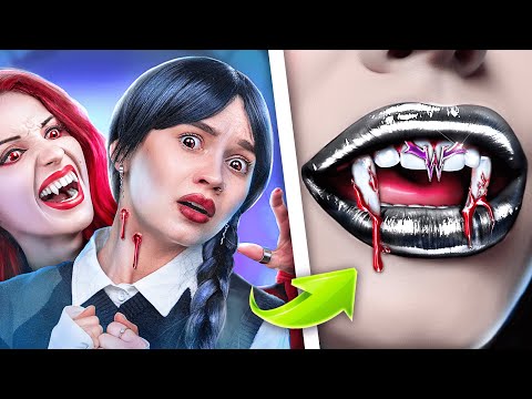 From Wednesday Addams to Popular Vampire! Jail Makeover!