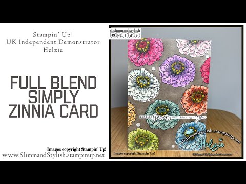 Stampin’ Up! Online Exclusive Simply Zinnia Blended Card